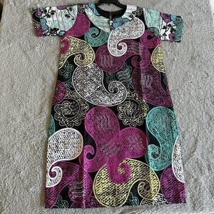 African Ankara Ultimate By DaViva Women’s Short Sleeve Mini Stones Dress